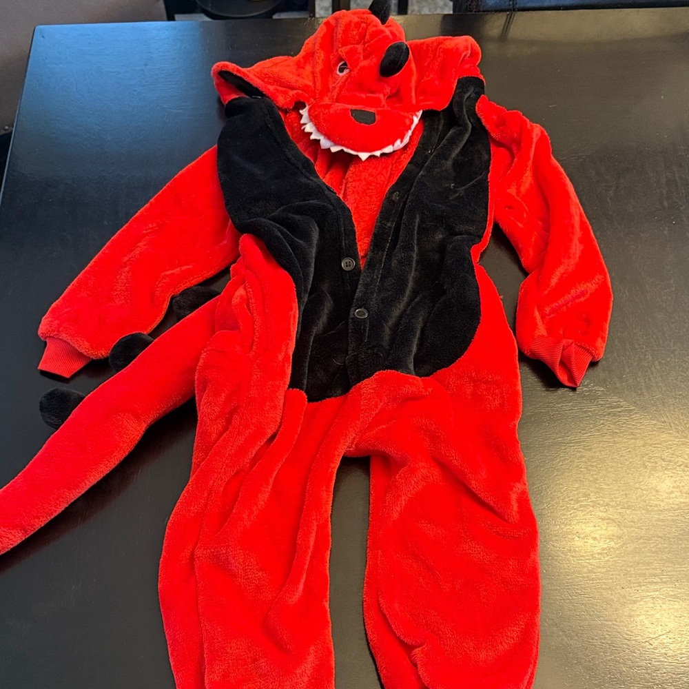 Red Dinosaur Kids Costume